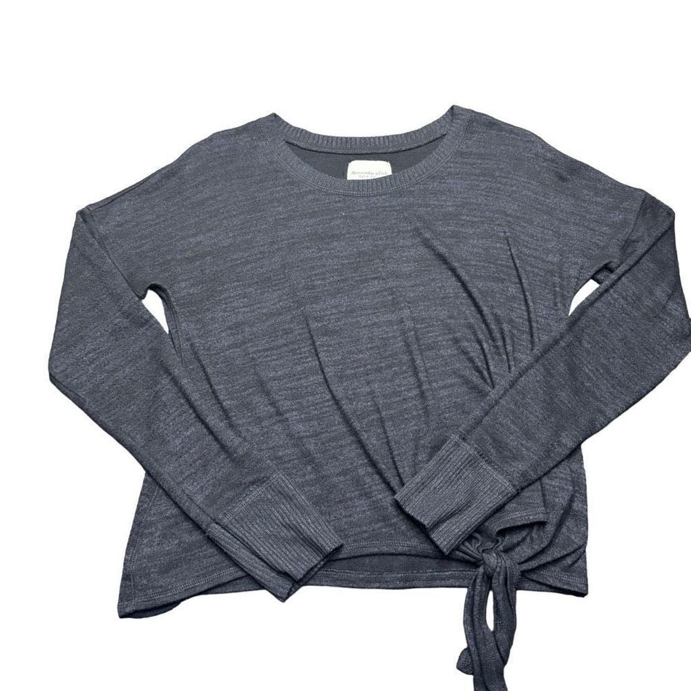 Abercrombie and Fitch Soft Cozy Long Sleeve Lightweight Sweater Womens S Black
